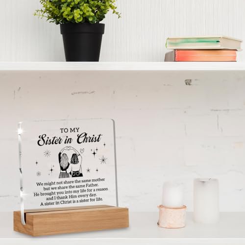 Christian Sister Gifts for Women, Sister in Christ Gifts for Friends