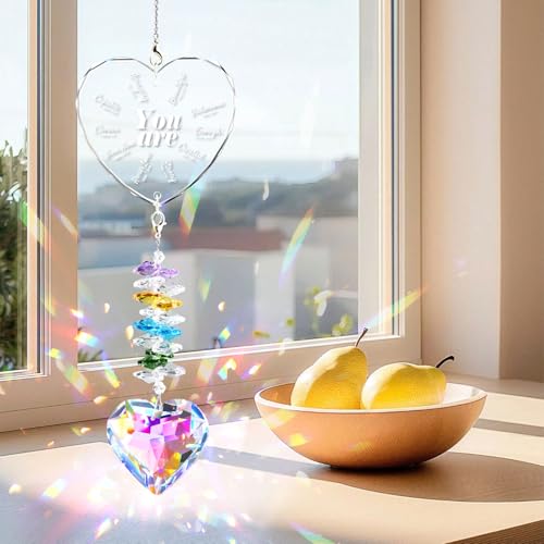 Christian Gifts for Women Men, Bible Verse Crystal Suncatcher Indoor Window Christian 2