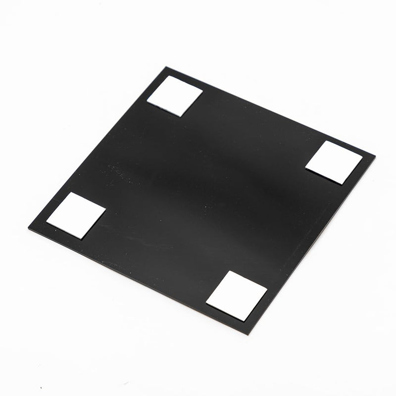 Signs ByLITA Square Restrooms left arrow Sign with Adhesive Tape (Black) - Large (2 Pack) 8 x 8" Large (2 Pack) Black