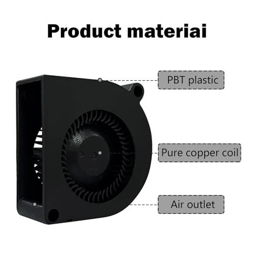 2PCS Kobra 3/Kobra 2 Series Blower Fan 5020 DC 24V for Kobra 2 /Kobra 2 Max/Kobra 2 Pro/Kobra 2 Plus/Kobra 2 Neo