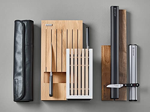 WÜSTHOF 6-Slot Knife Roll Empty Roller Bag With Velcro Closure