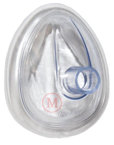[Australia - AusPower] - Infant Size CPR Training Masks, MCRTM-I PVC Training CPR Pocket Resuscitator Face Masks and Valves, Infant (Pack of 10) 