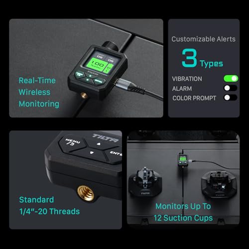 Tilta Wireless Monitoring Module for Hydra Electronic Suction Cup | Real-Time Suction Monitoring, Leak Detection, USB-C Powered | Monitor Up to 12 Suction Cups, Audible and Visual Alarms Alarms