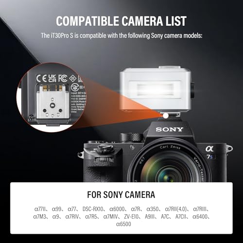 Godox iT30 Pro S Mini TTL Flash for Sony Cameras Godox iT30Pro S Silver IT30 PRO for Sony