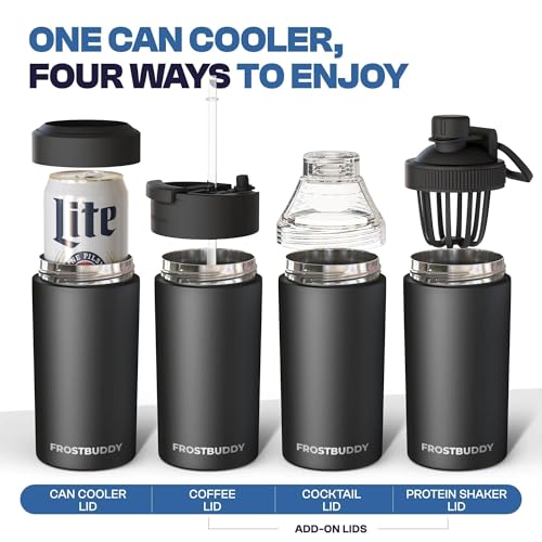 Frost Buddy Universal Can Cooler - Fits 12 & 16 oz (Georgia Bulldogs | 3D) Georgia Red