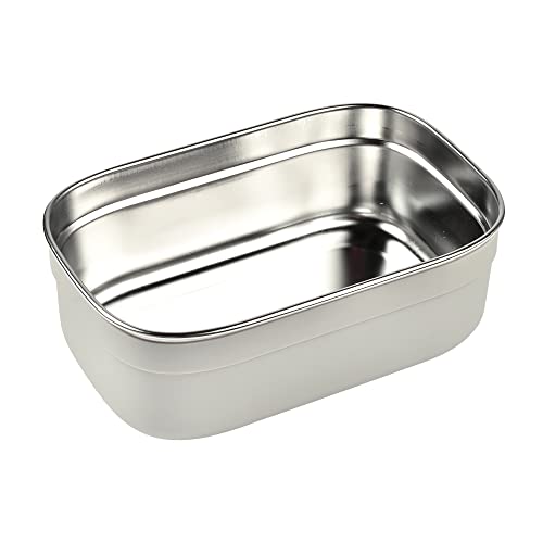 Beaba Stainless Steel Lunch Box, Kids Lunch Box with Silicone Lid, Bento Style Food Containers, Removable Silicone Dividers Make 1-3 Compartments, Rose