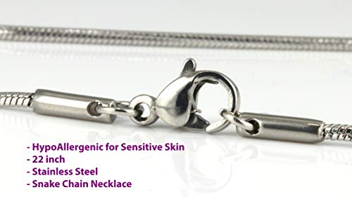 Dave The Bunny St Benedict Snake Chain Charm Necklace