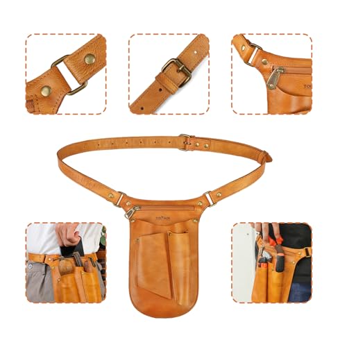 TOURBN leather gardening tool belt and 4-in-1 utility bag for florists and gardeners