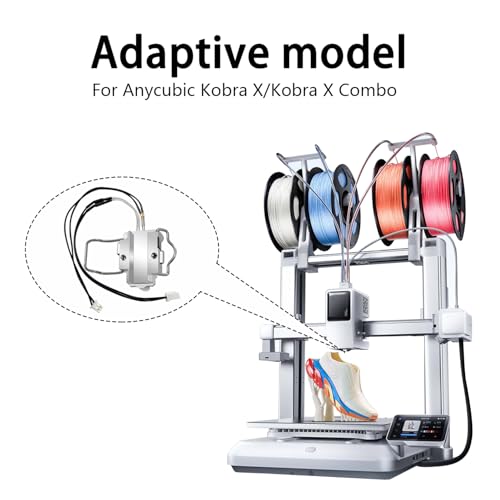 2PK 0.4MM Nozzle +1PC Hotend Heating Assembly Kit for Kobra X