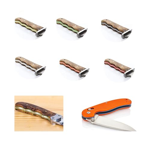 HAISDA 6-piece G10 spacer sheets for knife handle grips, hilt liner material