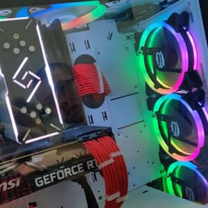 upHere 120mm RGB Series Case Fan,Quiet Edition High Airflow LED Case Fan for PC Cases-5 Pack