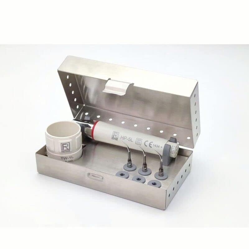 [Australia - AusPower] - Airgoesin Dental Ultrasonic Tooth Cleaner Piezo Scaler Handpiece Tips Files Holder Torque Wrench Stand Block Container 
