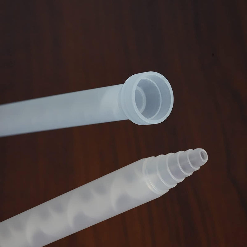 [Australia - AusPower] - Mixing Nozzle Static Mixer Tips Epoxy Tips Mixing Tubes for AB Adhensive Applicatior 18 Elements 10 Pieces 