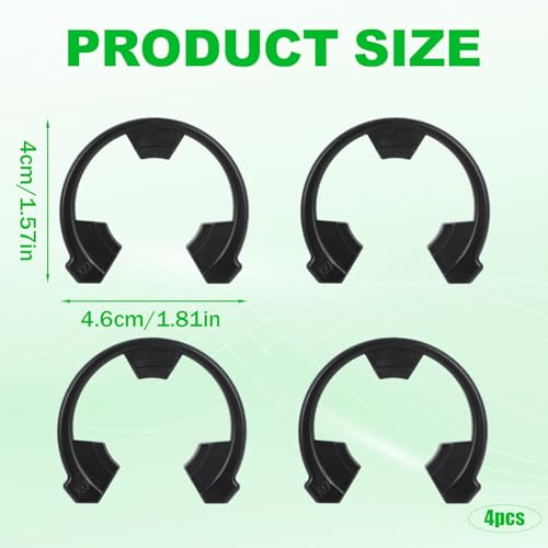Penitue 4-piece water softener clip replacement kit with snap fasteners for GE-compatible seal parts