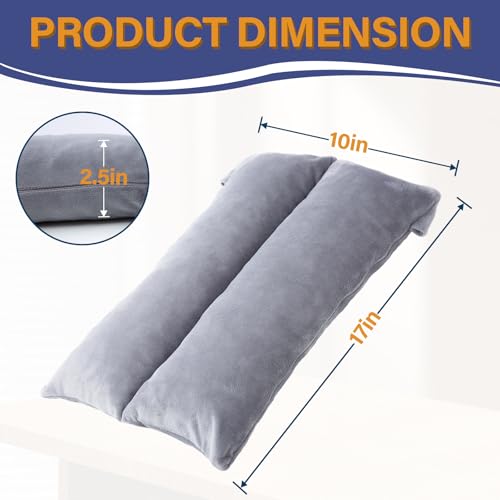 1 MIDDLE ONE Arm Pillow, Memory Foam Arm Rest Pillow for Adults and Side Sleepers, Elbow Support Elevation Pillow for Post Surgery and Numbness with Removable Cover (Grey) Grey