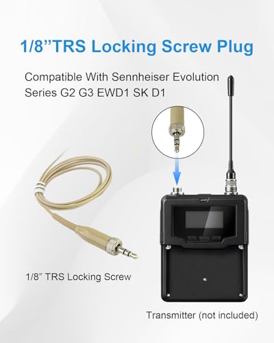 Double Earset Over Headworn Mic for Sennheiser Wireless System Only for Sennheiser Wireless System