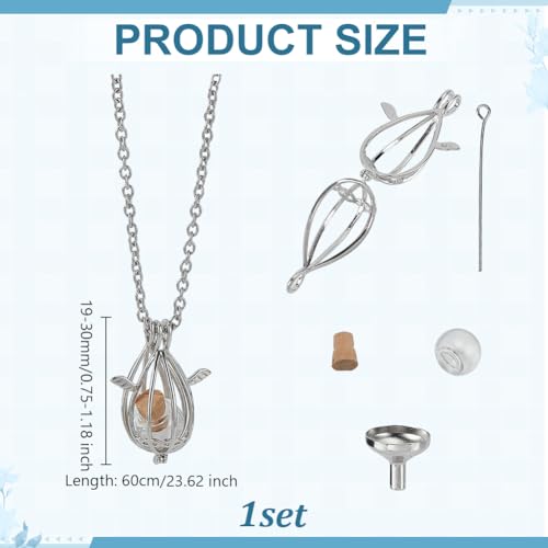 Pet Fur Ashes Keepsake Necklace Pets Urn Pendant Vial Teardrop Necklace with Wing Dog Fur Memorial Gift Jewelry Small Glass Puppy Urn with Funnel Kit for Dogs Cats Ashes