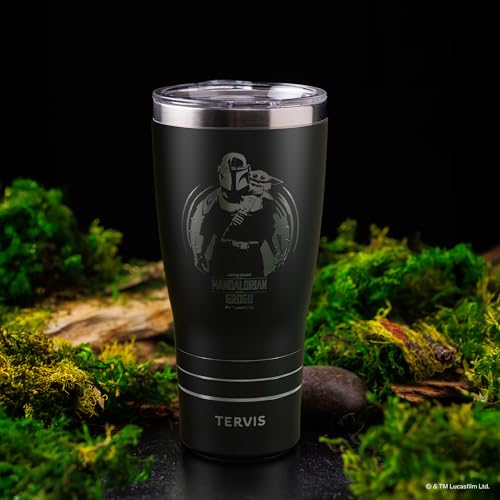 Tervis 20oz Stainless Steel Tumbler | Star Wars™ - The Mandalorian & Grogu 20 Ounces The Mandalorian & Grogu Engraved