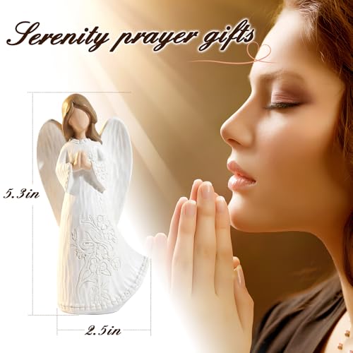Sympathy Gifts for Loss of Loved One, Hand-Painted Praying Angel Figurine