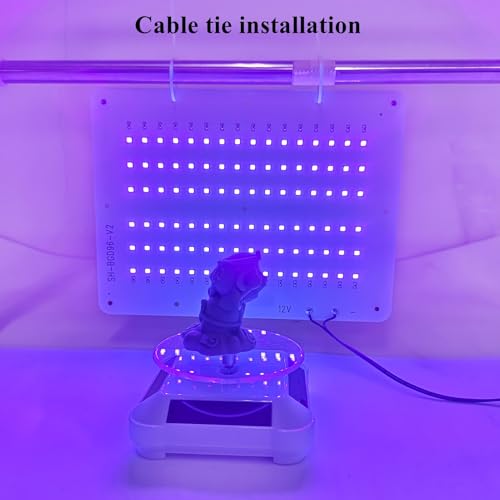 Upgrade 48W Smart Control UV Light for Resin Curing with Solar Turntable 360° Rotating Stand UV Curing Light Compatible with Anycubic Elegoo SLA DLP LCD DIY 3D Printer