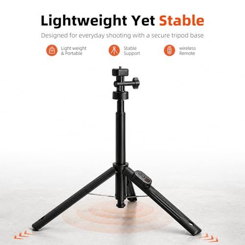 59-Inch Selfie Stick Tripod with Wireless Remote