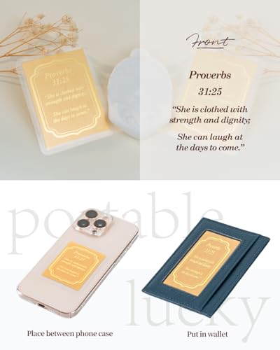 Unique 18K Cross Necklace with Real Gold Bible Verse Card,Inspirational Christian Baptism Christmas Gifts for Women Her Teens White