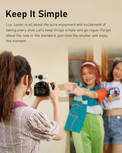 Godox Lux Junior Retro Camera Flash with PC sync Ports (White, 4.6oz) White