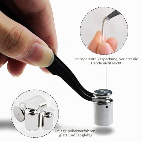 Gram Weight, Calibration Gram Weight Set, 5 Pieces Calibration Gram, (1g, 2g, 5g, 10g, 20g) Precise Adjustment Weight, Calibration Weights Accurate, Calibration Weights with 1 Tweezers