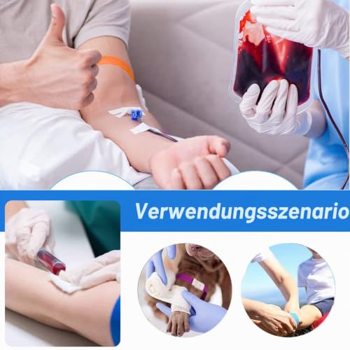 Storage Tube Blood Removal Colorful Highly Flexible Tourniquet Pack of 9 | Storage Hose Vein Stain with Buckle for Doctors, Sanitary & Camping Outdoor First Aid (9 Colors)