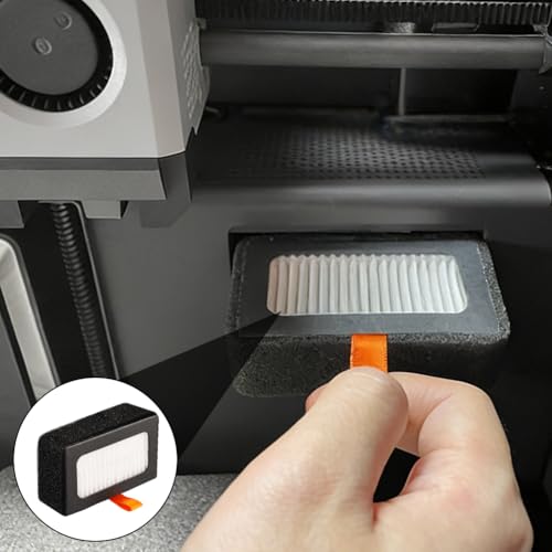 Activated Carbon Filter for Bambulab X1 X1C X1E P1P P1S Activated Carbon Air Purifier Filter for Clean Room Air, Compatible with Bambu Lab 3D Printer, Pack of 2