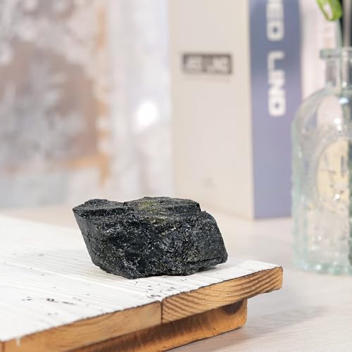 Sportmusies Natural Green Tourmaline Crystal Cluster Specimen, 0.22-0.44 lb 1.38 - 3.74 Inch