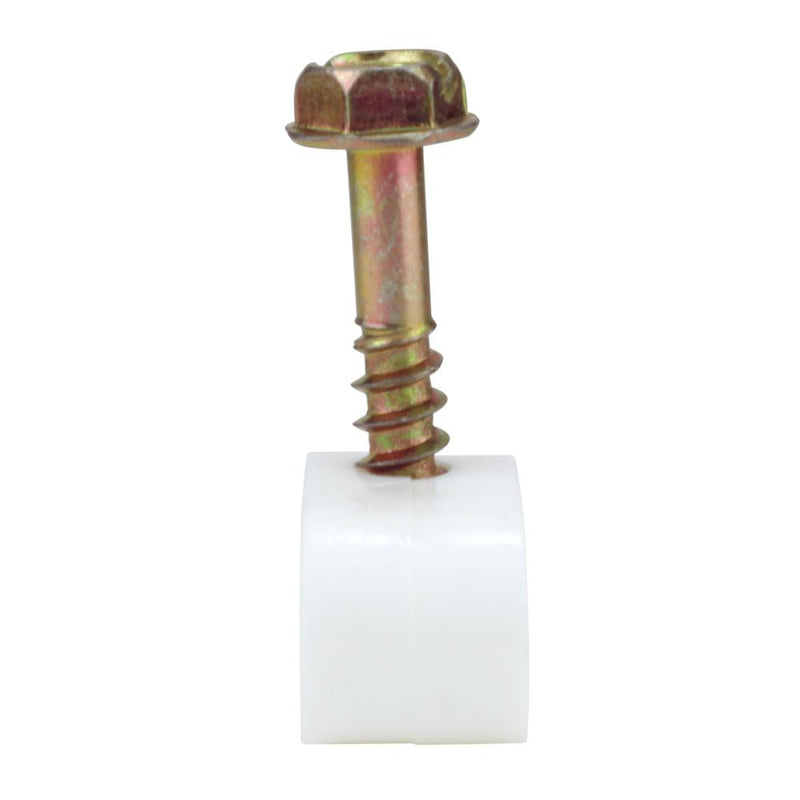 [Australia - AusPower] - Skywalker Flexible Single Cable Screw Clips (Pack of 100 / White) 