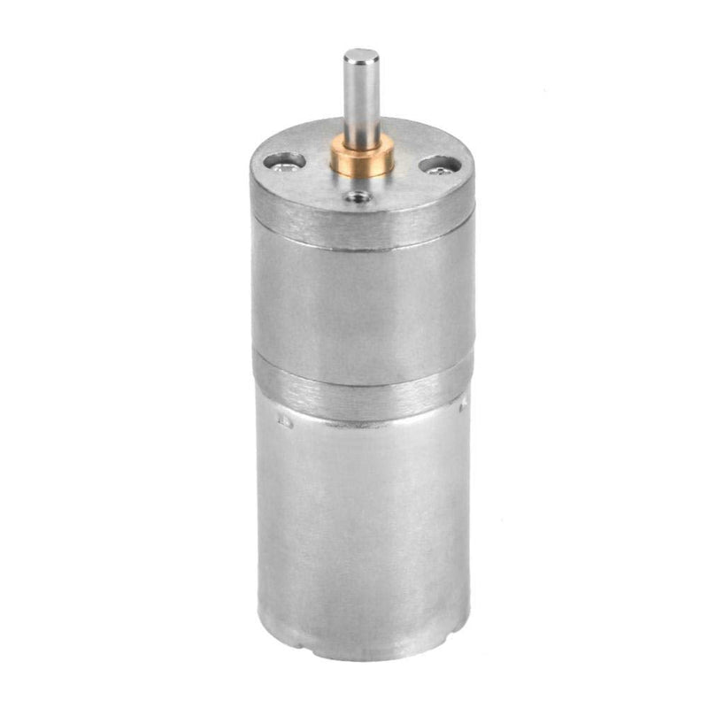 DC Gear Motor, 25mm DC 12V 25GA-370 Low Speed Metal Gear Motor for Electronic Lock (12V 200RPM)