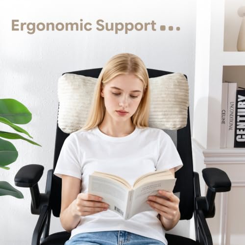 Neck Support Recliner Pillow for Recliner Chair, Soft Head Pillow for Couch Sofa for Pain Relieve (Beige) Beige Wedge