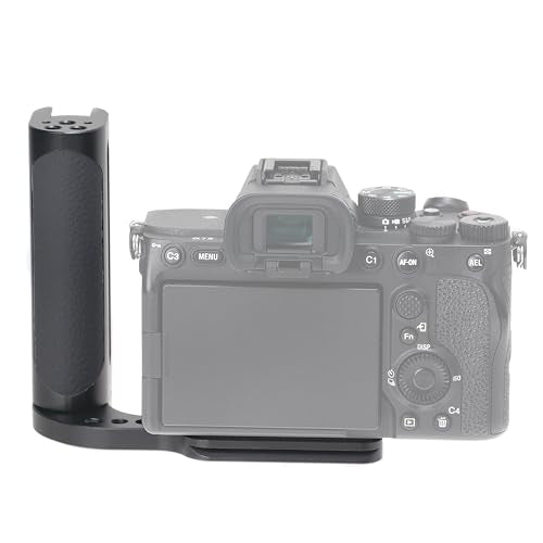 Fotga Universal Side Handle Hand Grip Holder Video Stabilizer with Arca Swiss Base Plate for Canon/Nikon/Sony/Panasonic DSLR Mirrorless Camera,Cold Shoe 1/4"-20 Holes for LED Light/Microphone