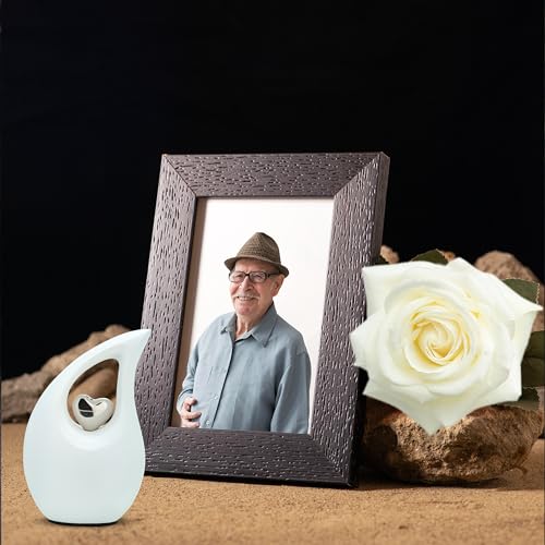 Urns for Human Ashes Mini Urn with Pink Heart Cremation Keepsakes for Ashes Ash Holders Pink Heart Urn ERN Tiny Little with Premium Velvet Bag (White Matte with Silver Heart) White Matte Extra Small - EXS - 3 Cubic Inches / 3 Teaspoons