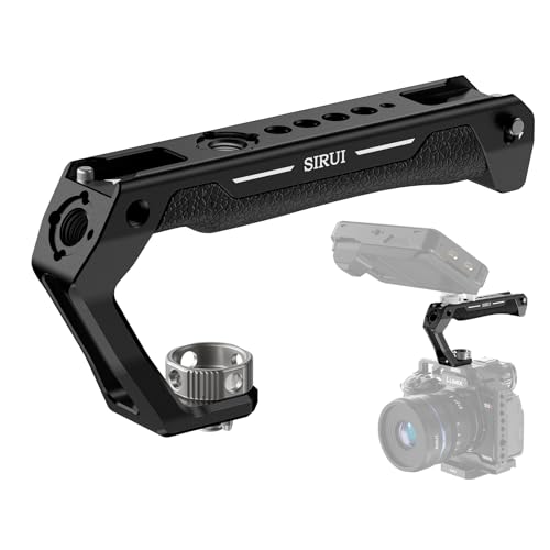 SIRUI Camera Cage for Sony Alpha 7R V/Alpha 7 IV/A7R IV/Alpha 7 S III/Alpha 1 and Top Handle with 3/8"-16 ARRI Locating Pins Mount Bundle