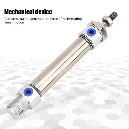 Garosa MA20 Air Cylinder Pneumatic Mini Stainless Steel Pneumatic Components Industrial Equipment Anti-Collision Gasket Double Action G1/8(MA20x100),Cylinder