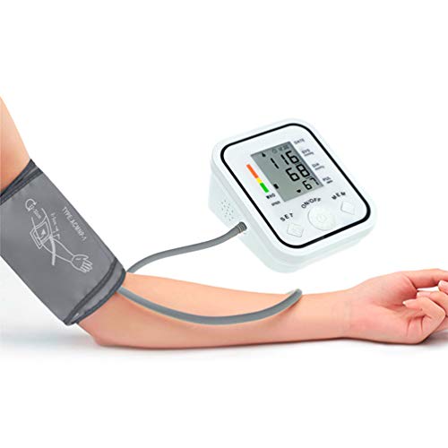 Blood Pressure Cuff Upper Arm Replacement Cuff 18.50 x 5.12 Inches for Blood Pressure Monitor Accessories 22-32 cm Arm Circumference Portable for Home and Family Silver Grey