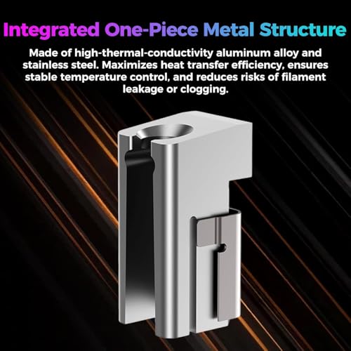Creality Official SPARKX i7 Hotend Heating Assembly, Original 50W High-Power Heater for 300°C High-Temperature Printing, Quick-Swap Modular Design for Creality SPARKX i7 3D Printer Hot-end heating assembly