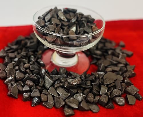 Indian Consigners Hematite Stone Chips – 100g Natural Polished Healing Crystals for Grounding, Stress Relief, Focus, Meditation & Home Décor