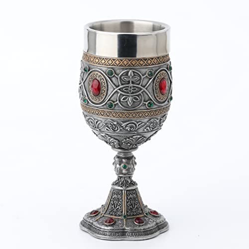 Rhinestone Jeweled Holy Grail Chalice, 6 1/2 Inch