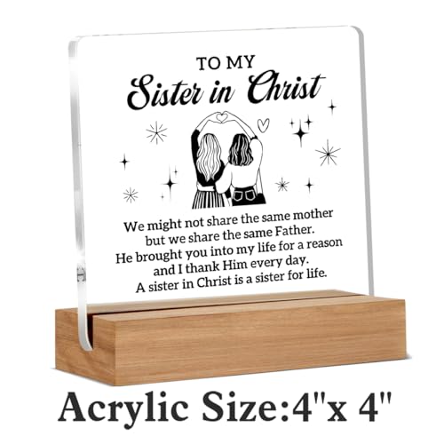 Christian Sister Gifts for Women, Sister in Christ Gifts for Friends
