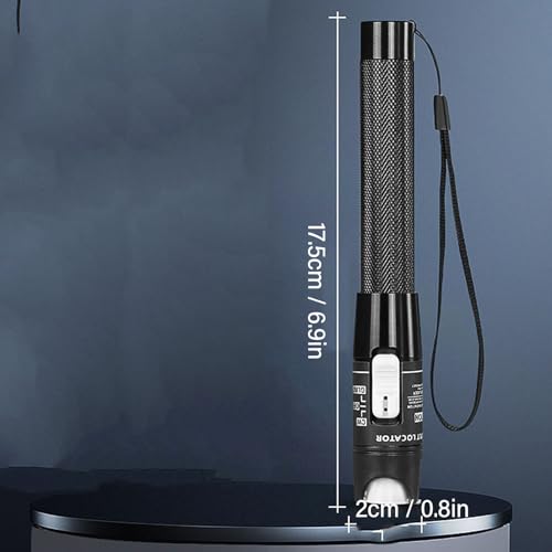 [Australia - AusPower] - Fiber Visual Fault Locator 80MW 80KM, Fibre Optic Cable Tester with 2.5 mm Universal Fibre Optic Connection, Red Light Pen Tester 