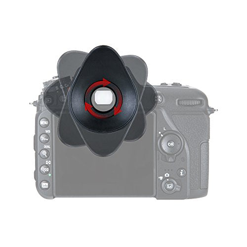 JJC Silicone Eyecup Viewfinder for Nikon D7500 D5600 D3400 D750, 2-Type