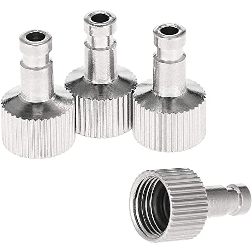 5 Pieces 1/8 Inch Female Connectors and Male Adapters Adjustment Control Valve Airbrush Accessories for Air Compressor and Airbrush Hose
