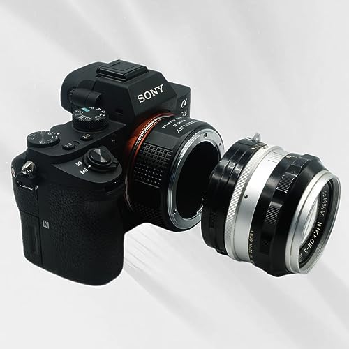 PHOLSY Lens Mount Adapter Compatible with Nikon F Lens and Sony E Camera Nikon F to Sony E