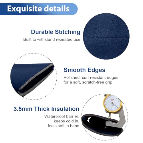 Dark blue Josake Scuba Foam Can Cooler Sleeve for 12oz cans, thermocooler bulk pack, flexible and insulated beverage sleeve.