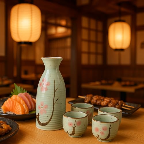 JapanBargain, Set of 12 Sake Cups Japanese Porcelain Wine Saki Cup Small Tea Cup Microwave and Dishwasher Safe, Made in Japan (Light Green) Light Green