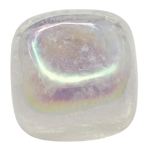 Amazing Gemstone Angel Aura Quartz Crystals and Healing Stones - 1000+ Carats, Healing Stones for Energy Balance, Stress Relief - Premium Polished Gems Rocks for Meditation & Wellness